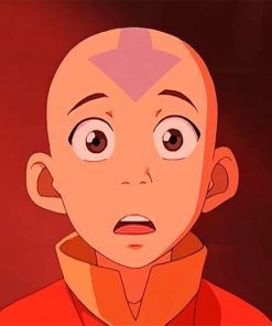 Shocked Aang The Last Airbender Paint by numbers