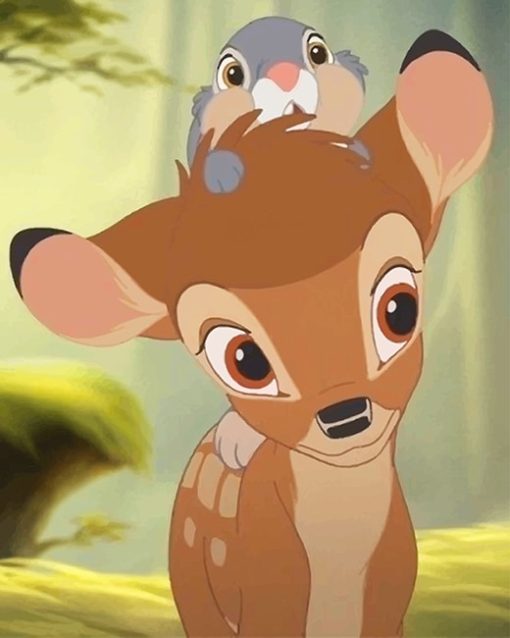 Disney Deer and Rabbit Paint By Numbers