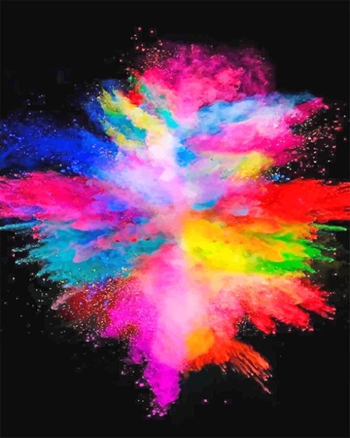 Rainbow Smoke Paint by numbers