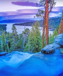 Lake Tahoe Sierra Nevada Mountains California Paint by numbers