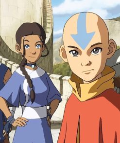 Aang and Katara The Last Airbender Paint by numbers