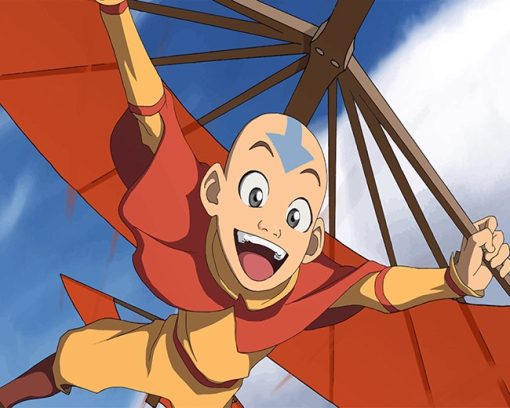 Happy Aang The Last Airbender Paint by numbers