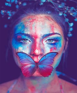 Butterfly Girl Paint by numbers