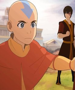 Aang And Zuko Paint by numbers