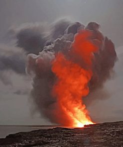 Volcan Smoke Paint by numbers