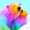 Colorful Bears Paint by numbers