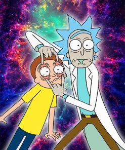 Crazy Rick and Morty Paint by numbers