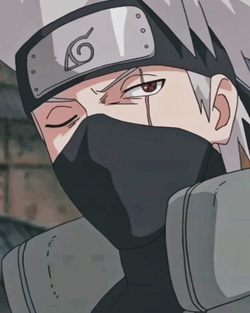 Kakashi Jutsu Naruto paint by number