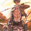 Levi Attack On Titan Anime adult paint by numbers