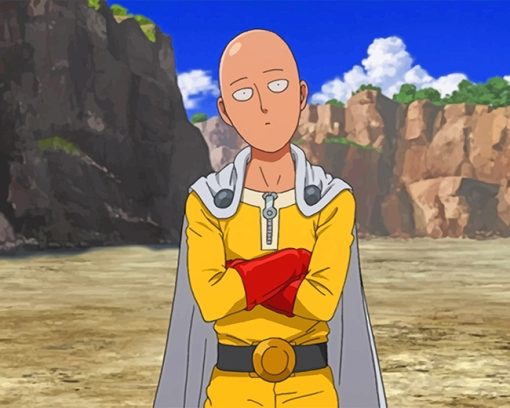 One Punch Man Saitama adult paint by numbers