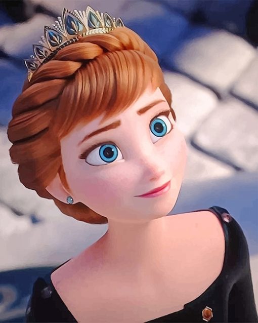 Anna of Arendelle Frozen Paint by numbers