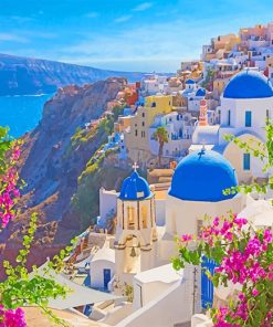 Thira Santorini Greece adult paint by numbers