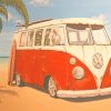 Vintage VW bus adult paint by numbers