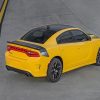 Yellow Dodge Charger Daytona 2016 adult paint by numbers