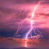 Aesthetic Lightning Sky paint by number