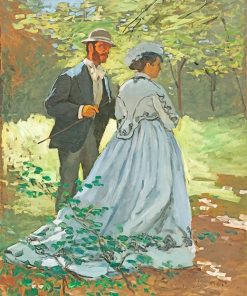 Claude Monet Bazille And Camille paint by number