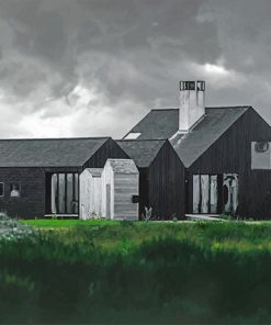 Black Barn paint by number