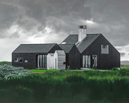 Black Barn paint by number