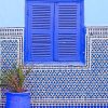 Blue Moroccan Style paint by number