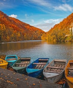 Boat Beautiful Nature paint by number