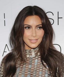 Brown Haired Kim Kardashian paint by number