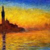 Claude Monet Twilight Venis paint by number