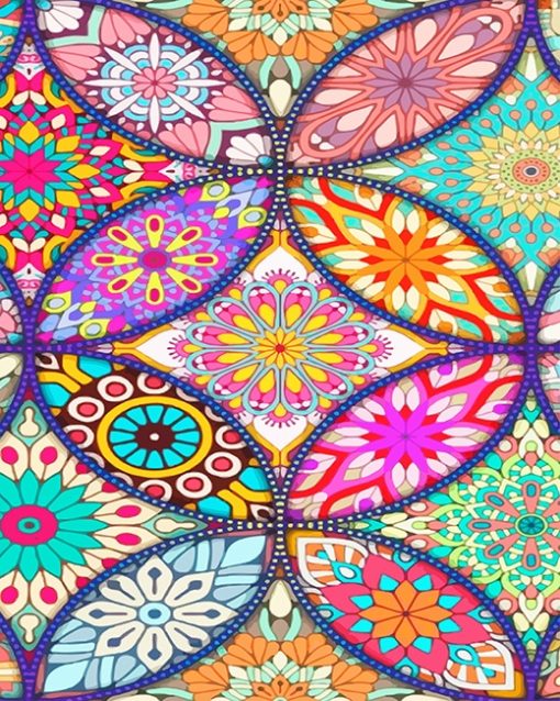 Colorful Mandala 2 NEW paint by number