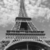 Eiffel Tower Black And White