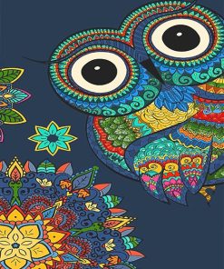 Owl Art paint by number