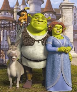 Shrek Family Paint by numbers