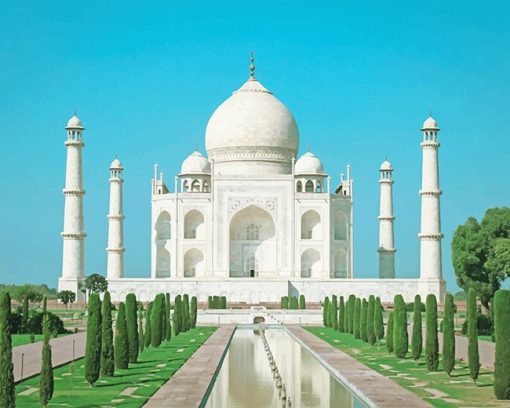 Taj Mahal paint by number