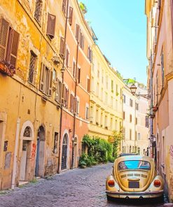 Trastevere Rome paint by number