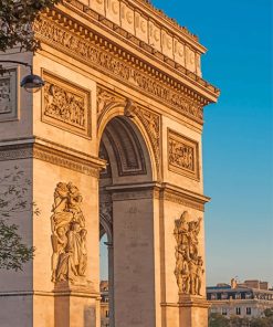 Triumphal Arch Paris paint by number