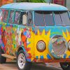 vintage volkswagen van adult paint by numbers