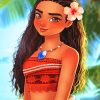 Beautiful Princess Moana adult paint by numbers