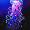 Blue And Purple Jellyfish Paint By Numbers