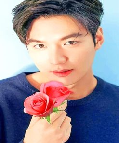 Lee Min Hoo Flower adult paint by numbers