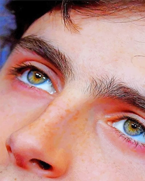 Timothee Chalamet Eyes Paint by Numbers