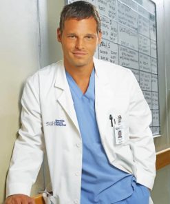 Alex Karev Greys Anatomy adult paint by numbers