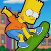 Bart the Simpsons paint by numbers