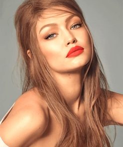 Beautiful Gigi Hadid adult paint by numbers