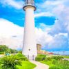 Biloxi Lighthouse in Mississipp paint by numbers