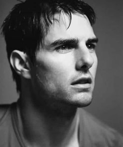 Black and White Tom Cruise adult paint by numbers