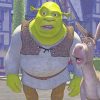 Crazy Shrek And His Donkey adult paint by numbers