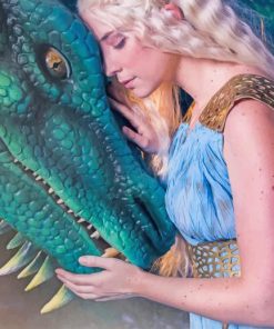 Daenerys With Dragon adult paint by numbers