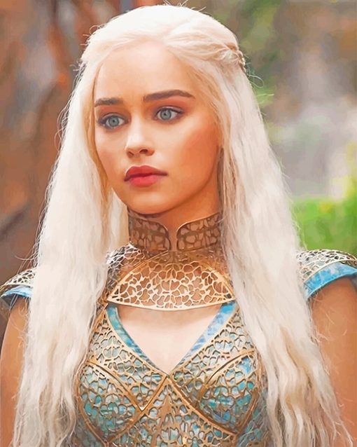 Daenerys emilia clarke game of thrones adult paint by numbers