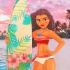 Disney Moana In Bikini paint By Numbers