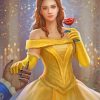 Gorgeous Belle From The Beauty and the Beast adult paint by numbers