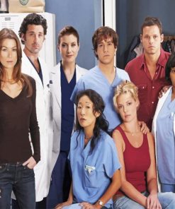 Greys Anatomy Actors adult paint by numbers