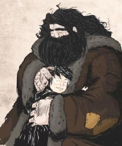 Hagrid and harry potter paint by numbers